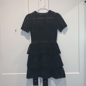 Express Lace Fit & Flare Dress